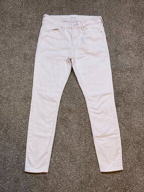 DEAR JOHN Gisele Skinny Jeans White Classic Stretch Denim Size 29